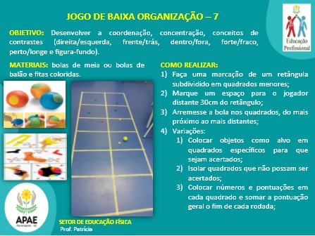 JOGO DE BAIXA ORGANIZAÇÃO - 7