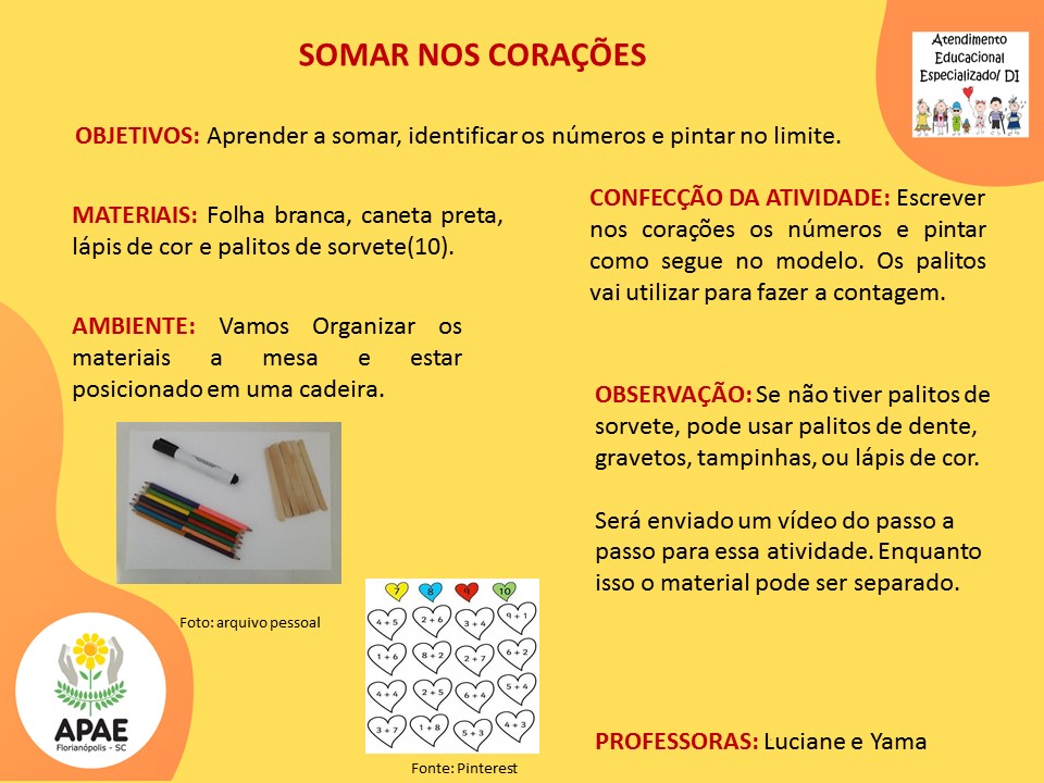 Atendimento Educacional Especializado - Somar nos Corações