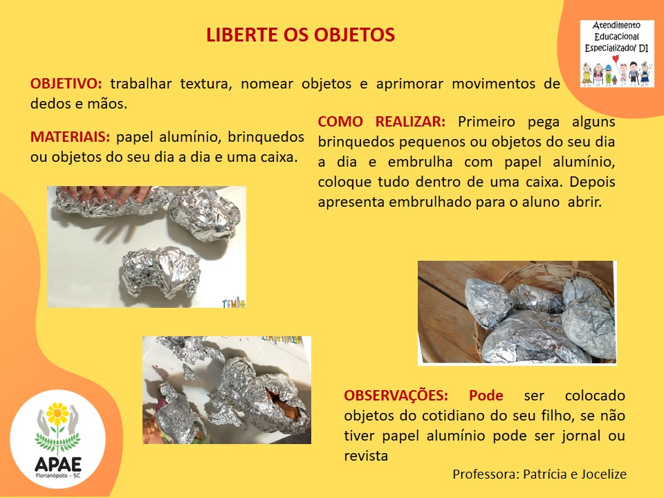 Liberte os Objetos - Serviço Pedagógico Específico 