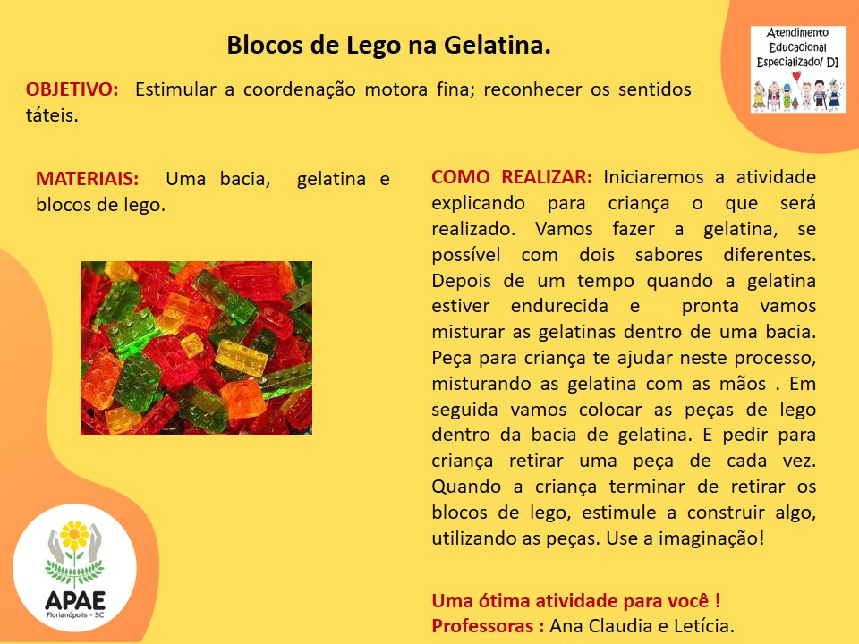 Bloco de gelatina - Estimulação precoce 2