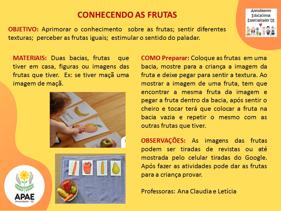 Estimulação Precoce 2 - Conhecendo as Frutas