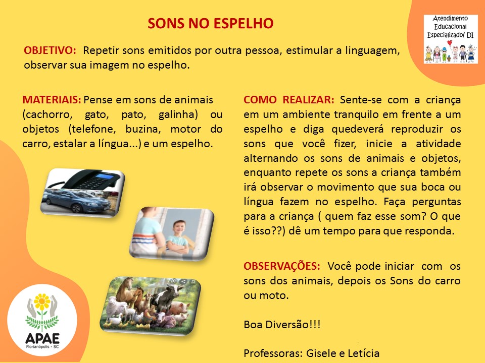 Estimulação Precoce 2 - Sons no Espelho