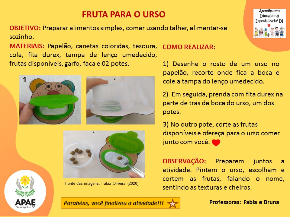 Estimulação Precoce 2 - Fruta para o Urso