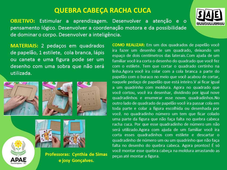 Quebra-Cabeça - Racha Cuca