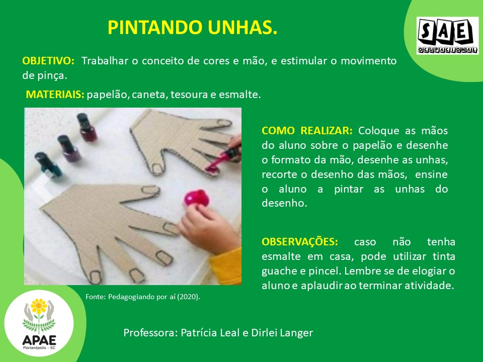 Pintando unhas