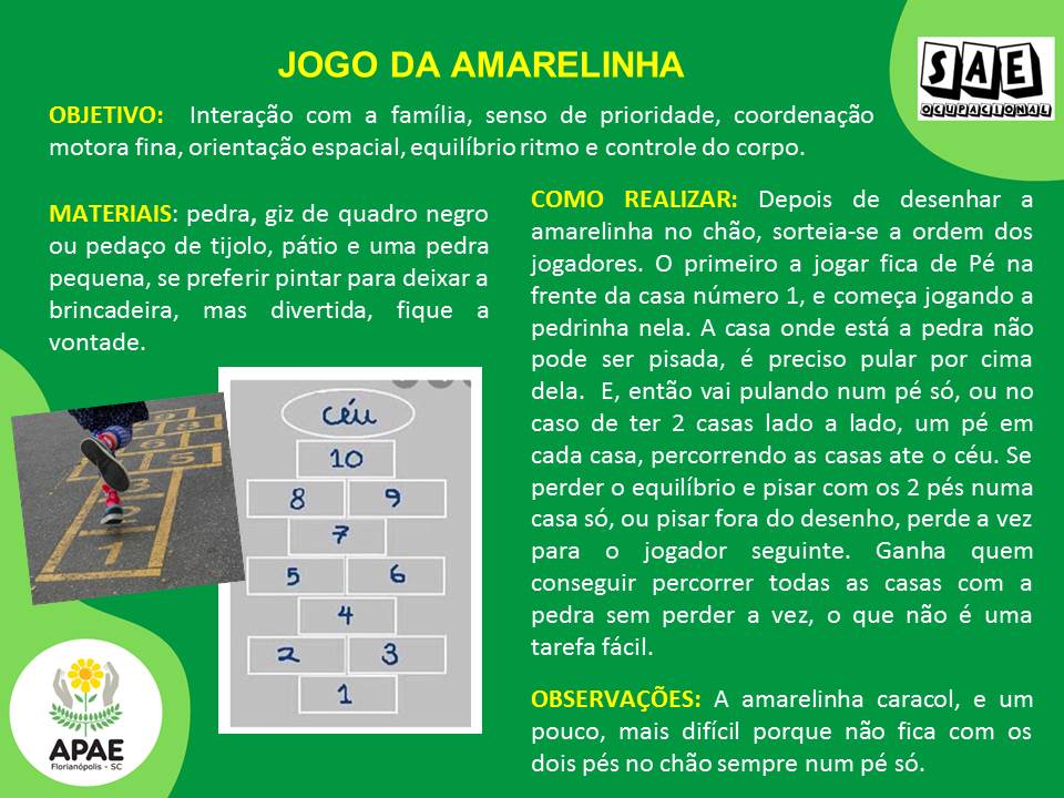 Vamos jogar o jogo da amarelinha?, caalriba