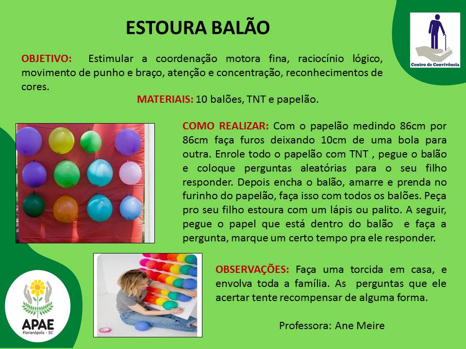 Estoura Balão: jogo educativo