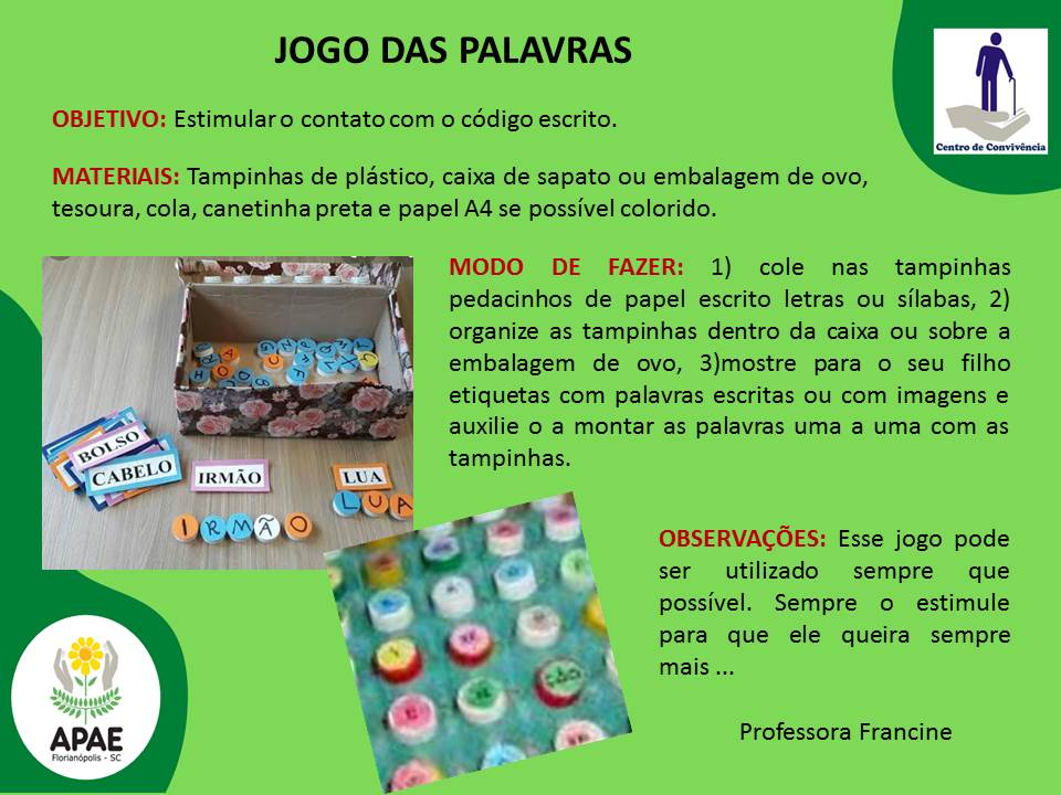 Jogo das palavras