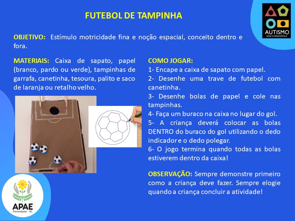 Futebol de Tampinhas - AEE TEA