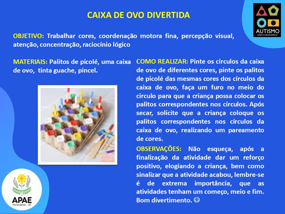 Caixa de Ovo Divertida - AEE