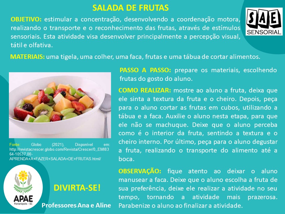 Salada de Frutas - Sae Sensorial