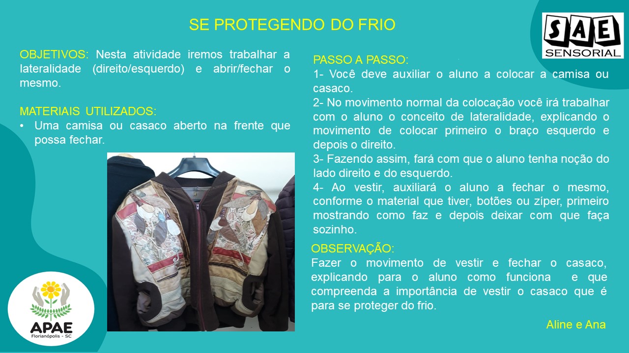 Se protegendo do Frio - Sae Sensorial